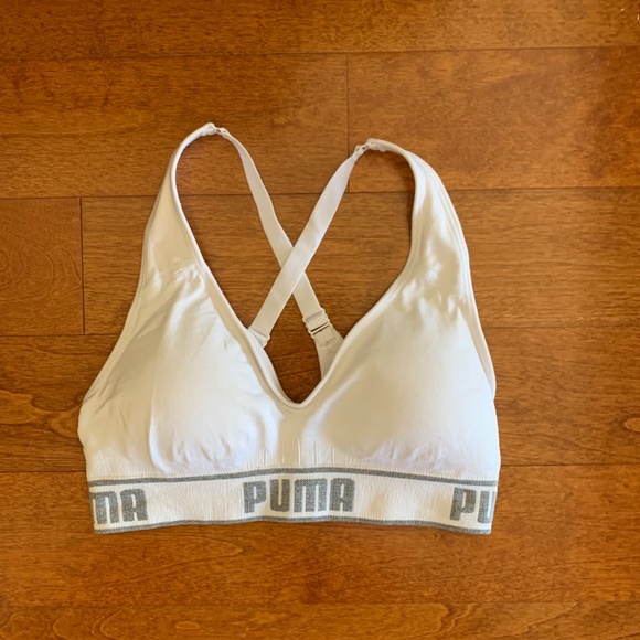 Puma Other - Women's Puma White Sports Bra-MEDIUM